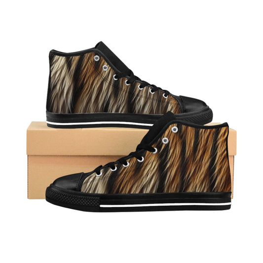 The Jungle King: Bold Tiger Stripe Trainers Casual Shoes