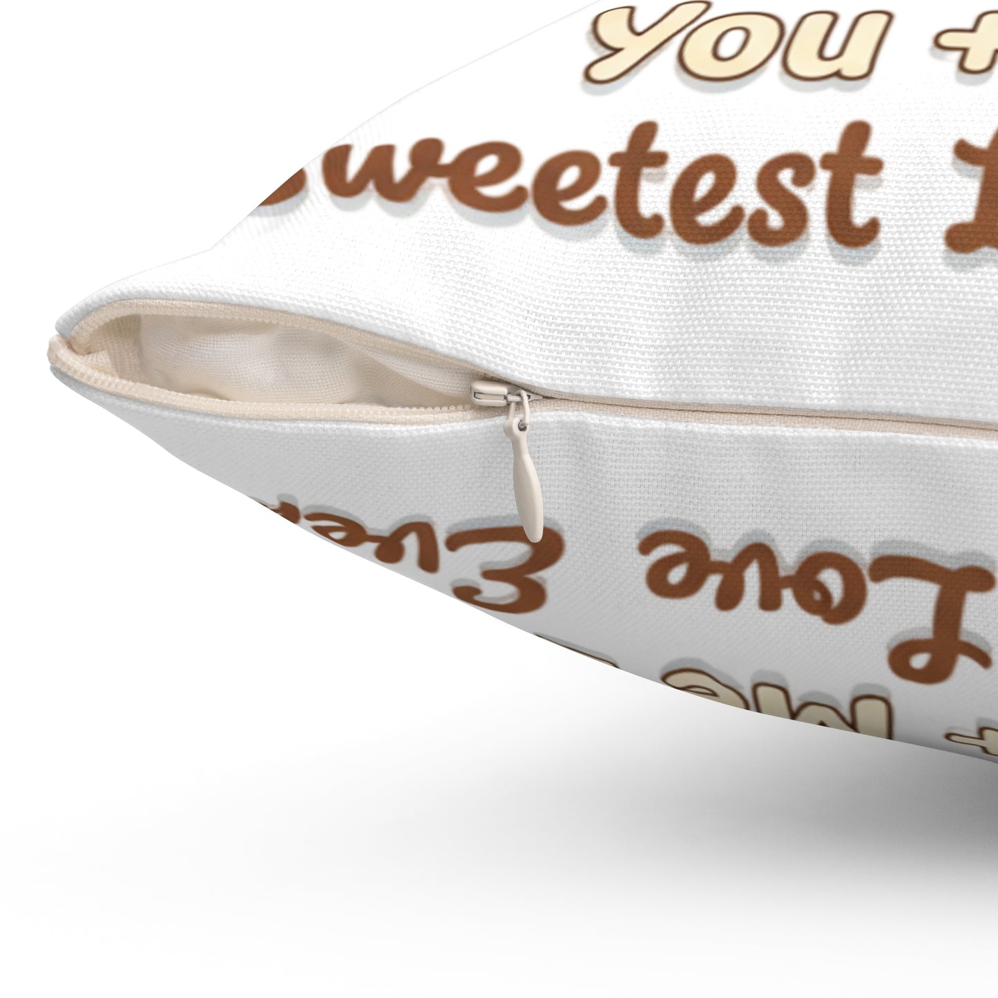 Valentine Pillow — "You + Me= sweetest love ever