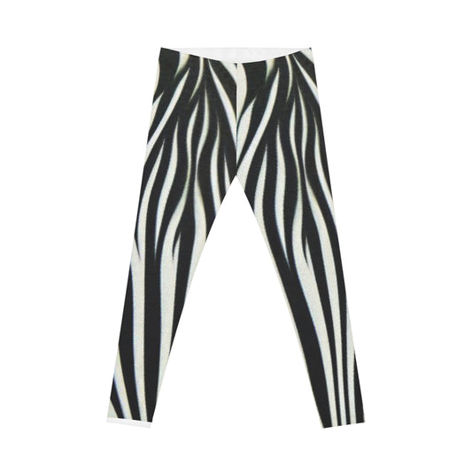 Zebra Savage Women's Casual Leggings — Bold All-Over Print