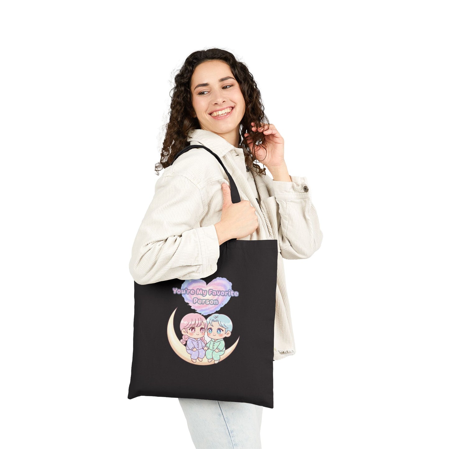 Valentine "Lovely One" Canvas Tote Bag — Favorite Person Gift