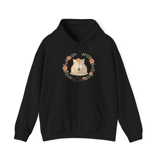 Valentine Cat Couple "You’re My Home" Hoodie
