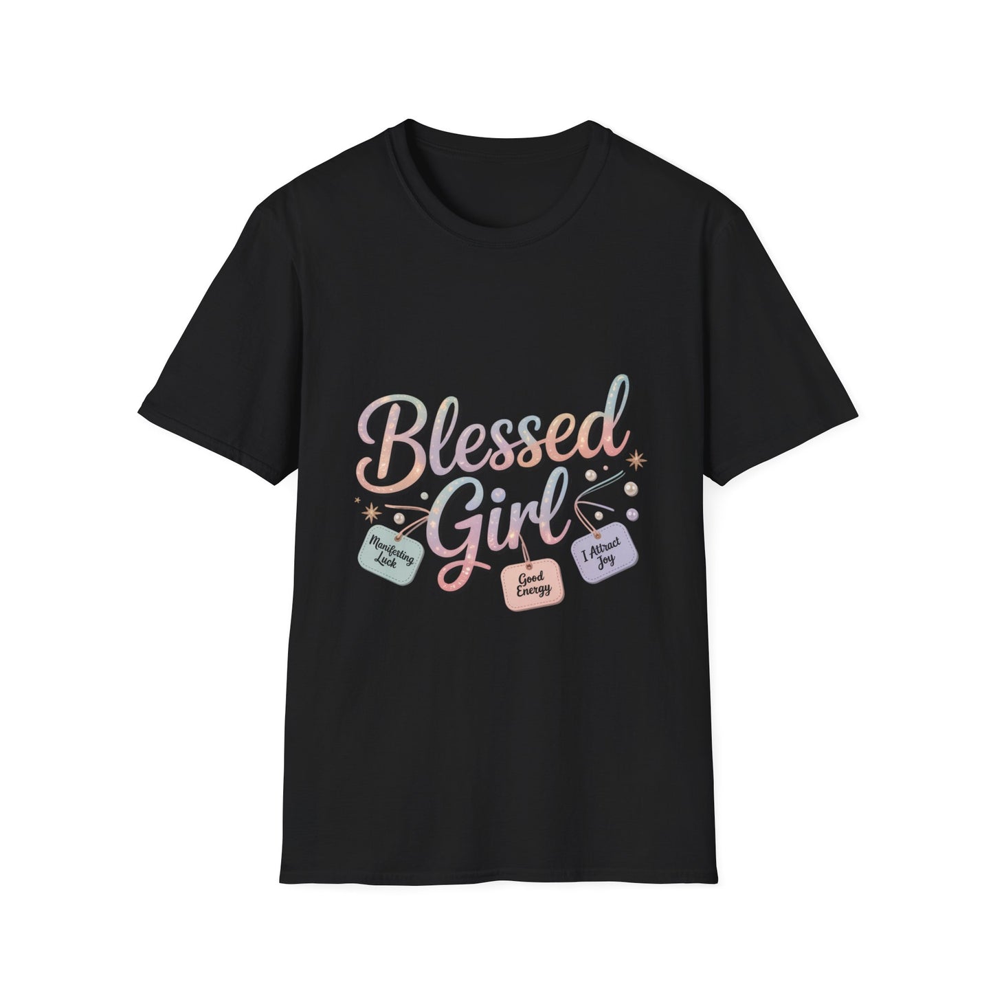 Blessed Girl T-Shirt — Pastel Inspirational Graphic Tee