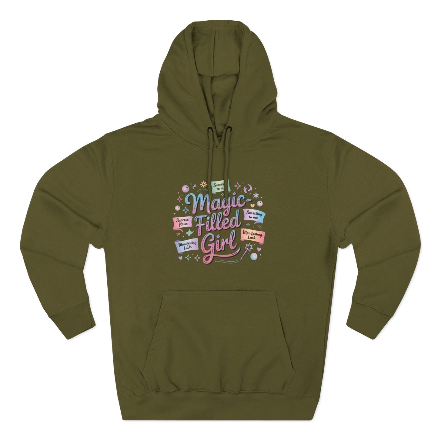 Magic-Filled Girl Hoodie — Cute Pastel Graphic Pullover