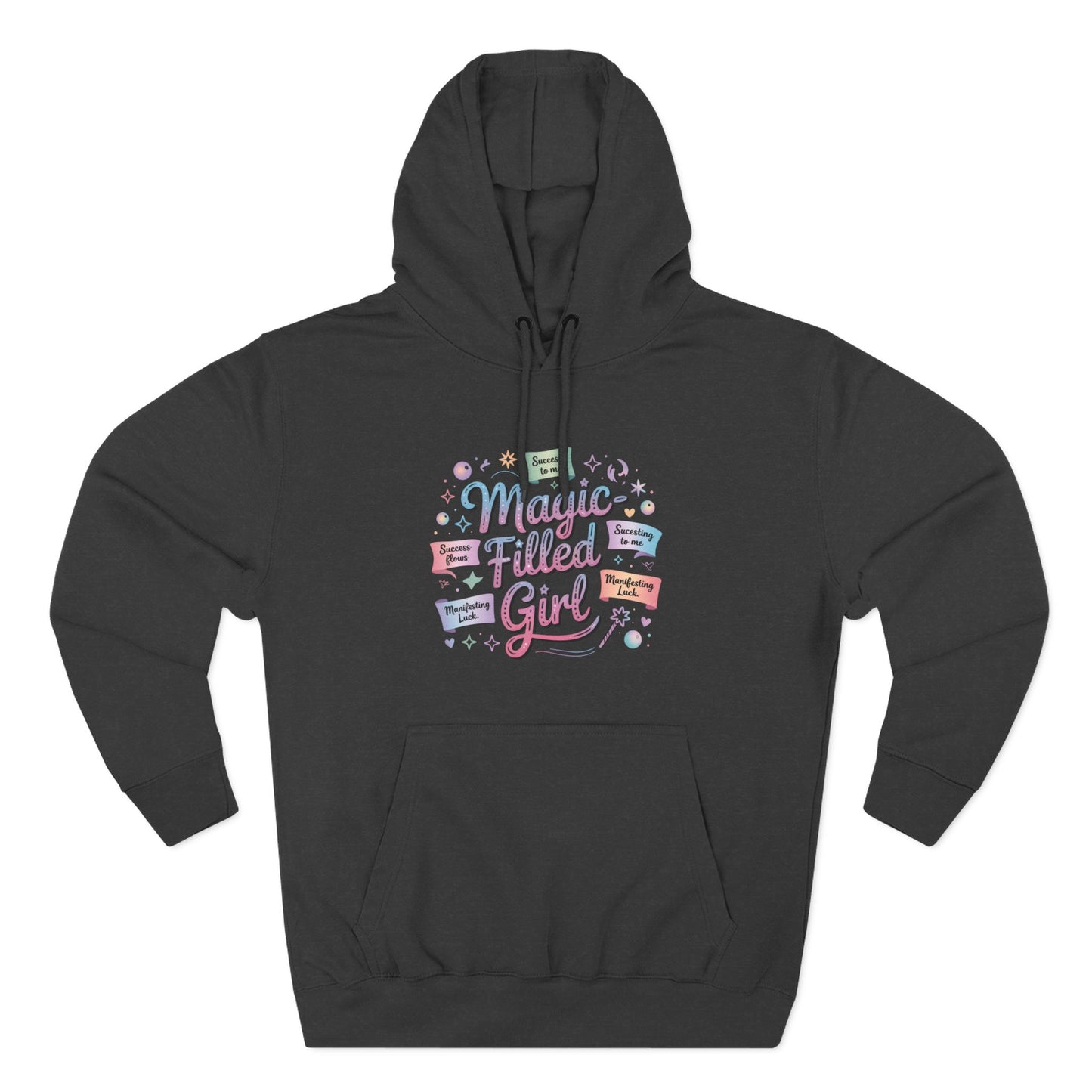 Magic-Filled Girl Hoodie — Cute Pastel Graphic Pullover