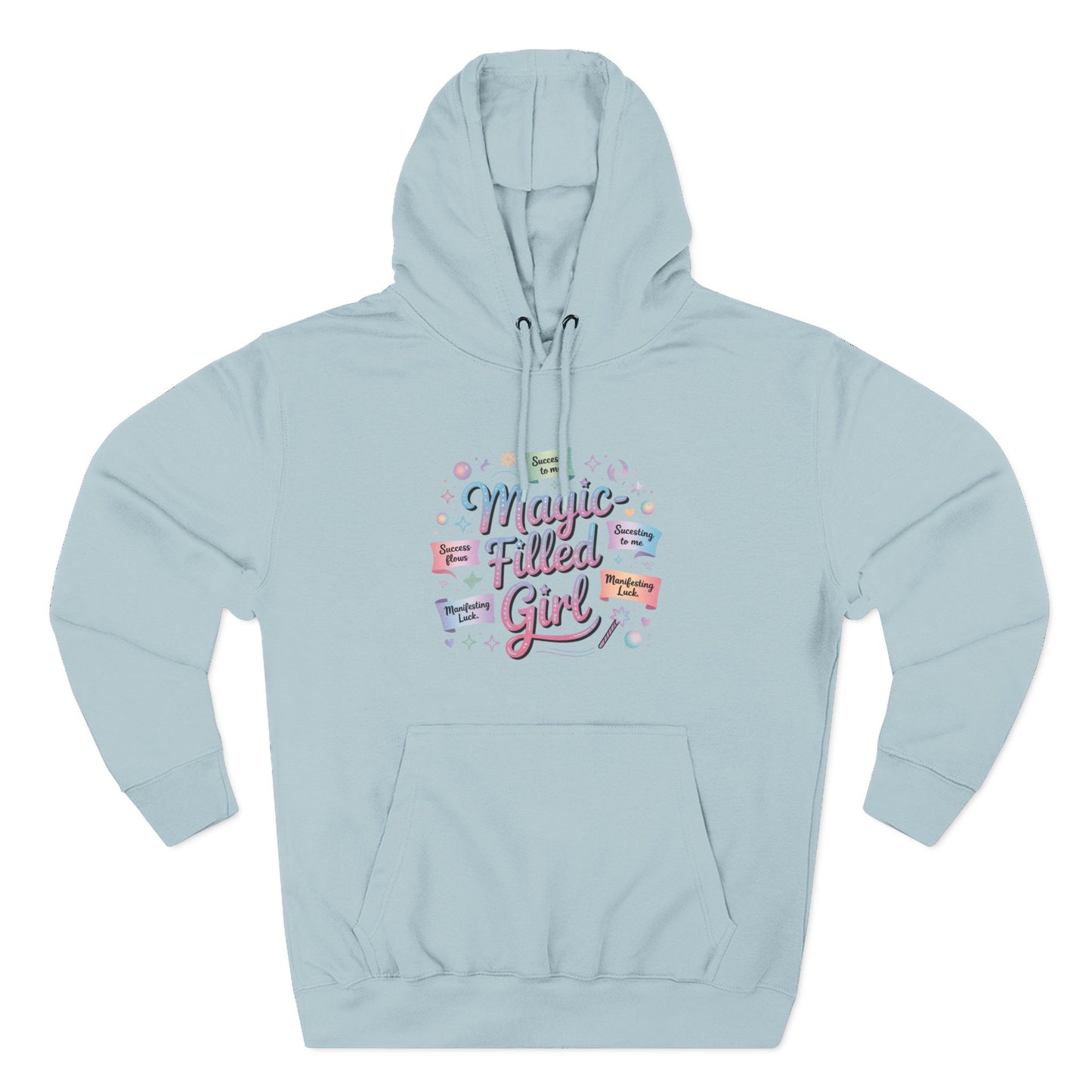 Magic-Filled Girl Hoodie — Cute Pastel Graphic Pullover
