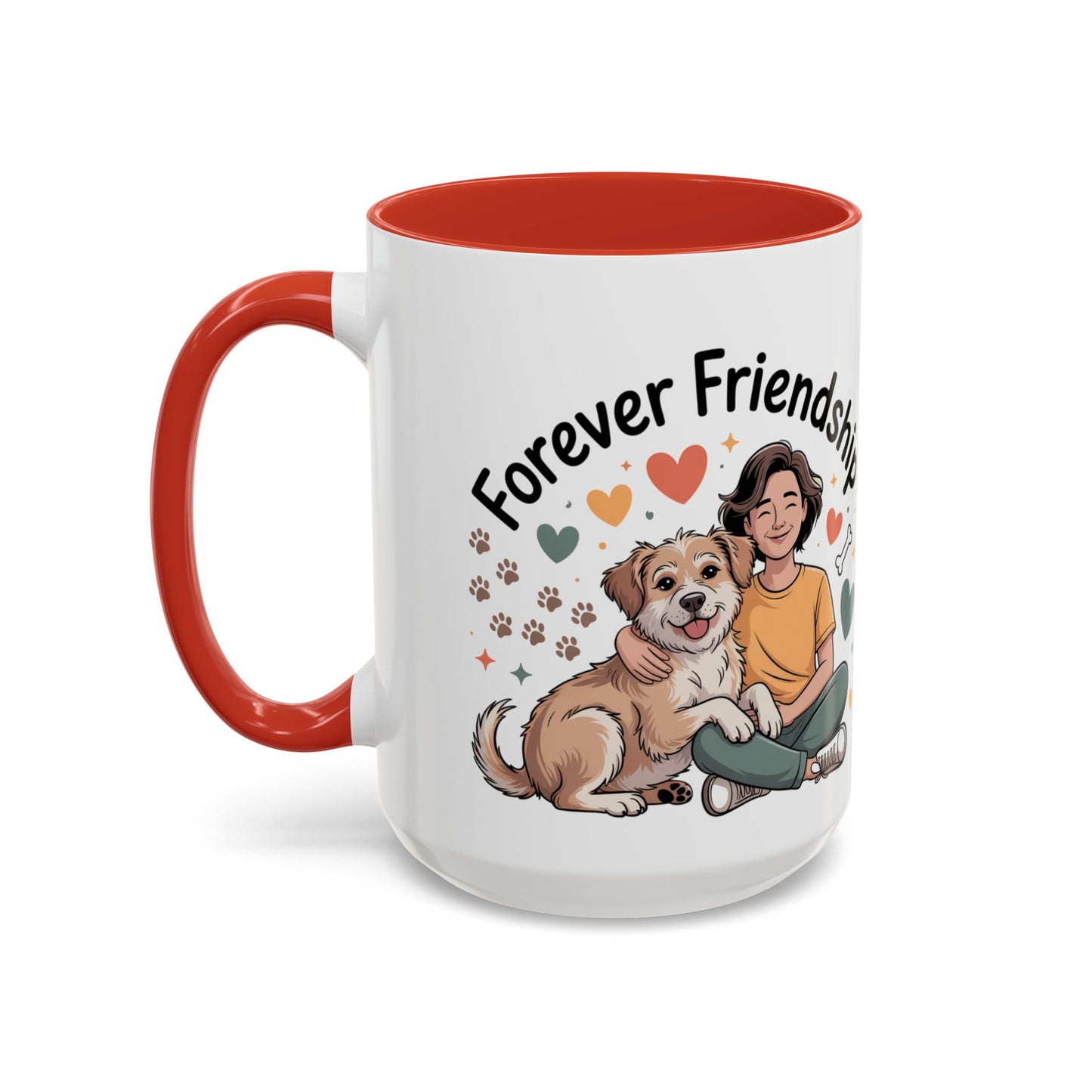 Pet Lovers Accent Coffee Mug — Cute Animal Lover Gift (11/15oz)