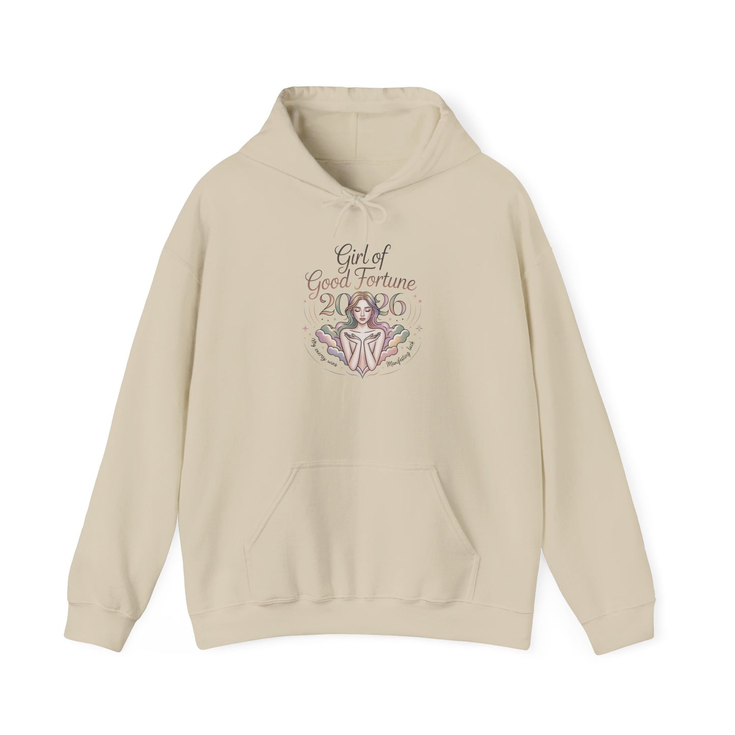 Blessed Girl Hoodie — Pastel Faith-Inspired Pullover for Women