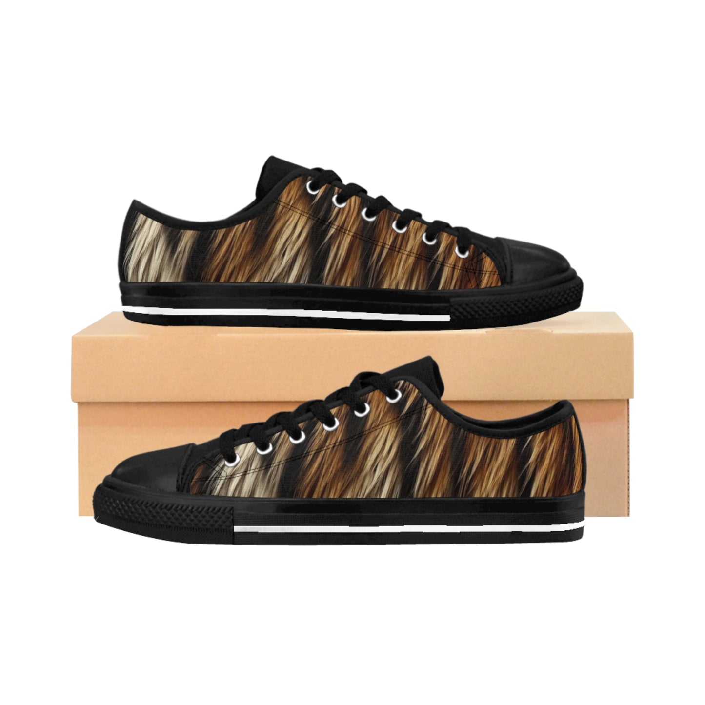 Roaring Style: Premium Tiger Print Sneakers