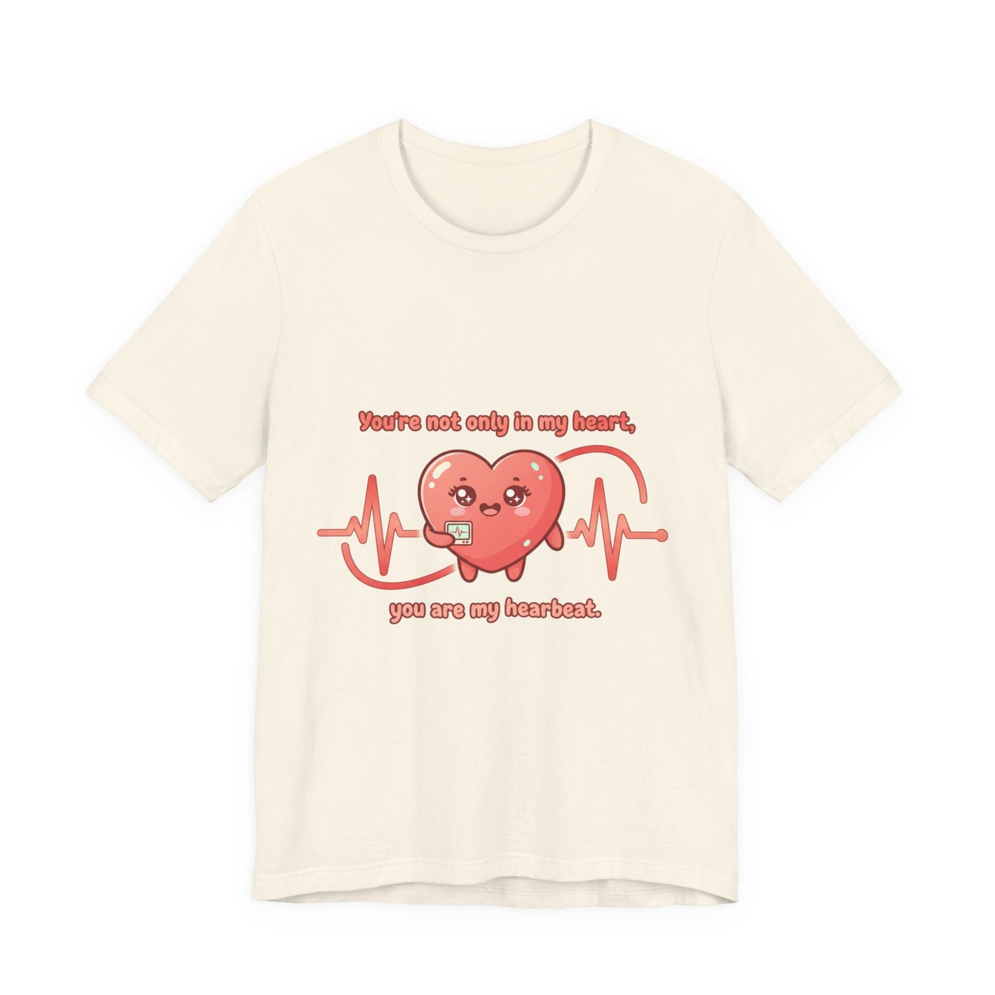 Heartbeat Heart Tee |  Valentine lover, rope heart motif