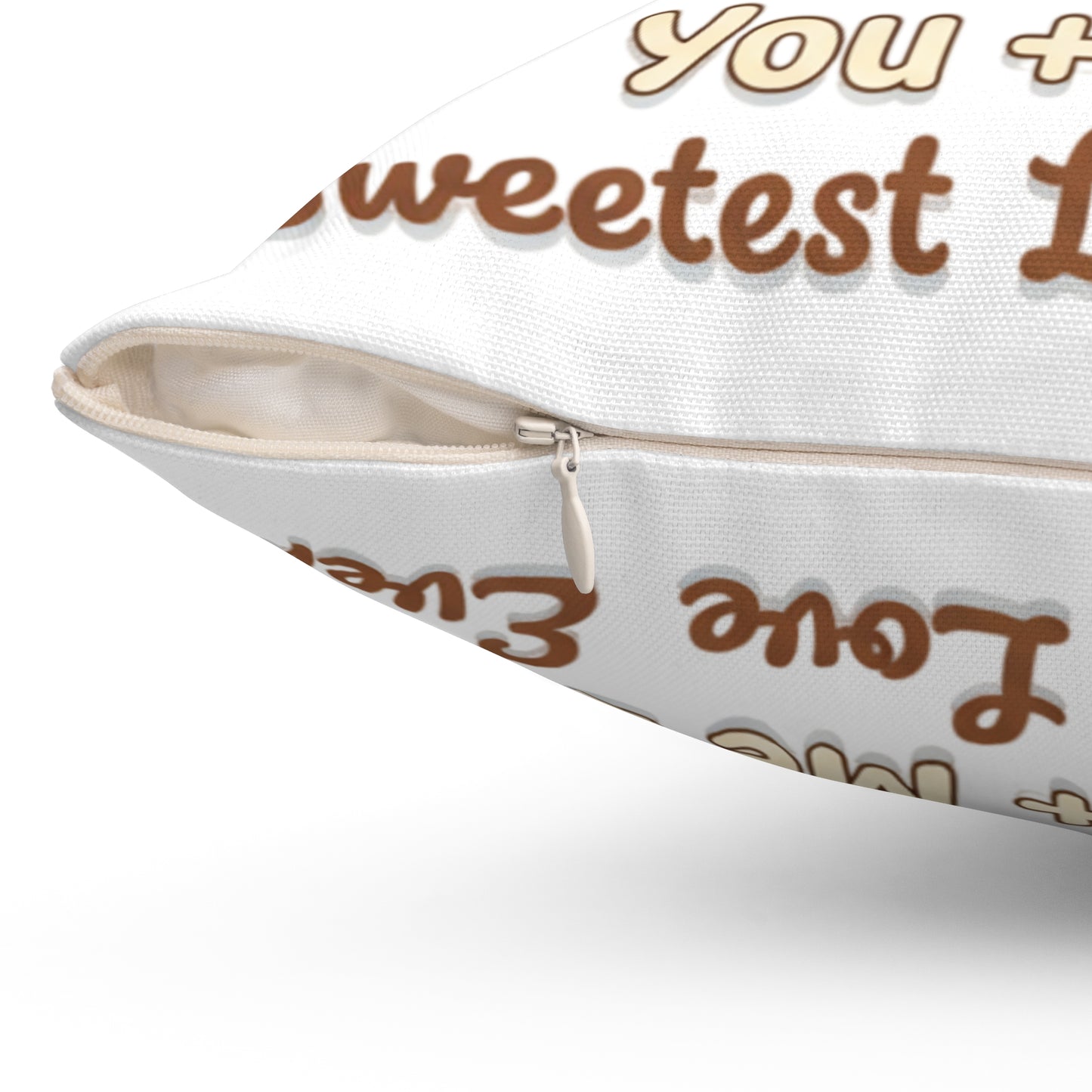 Valentine Pillow — "You + Me=  sweetest love ever