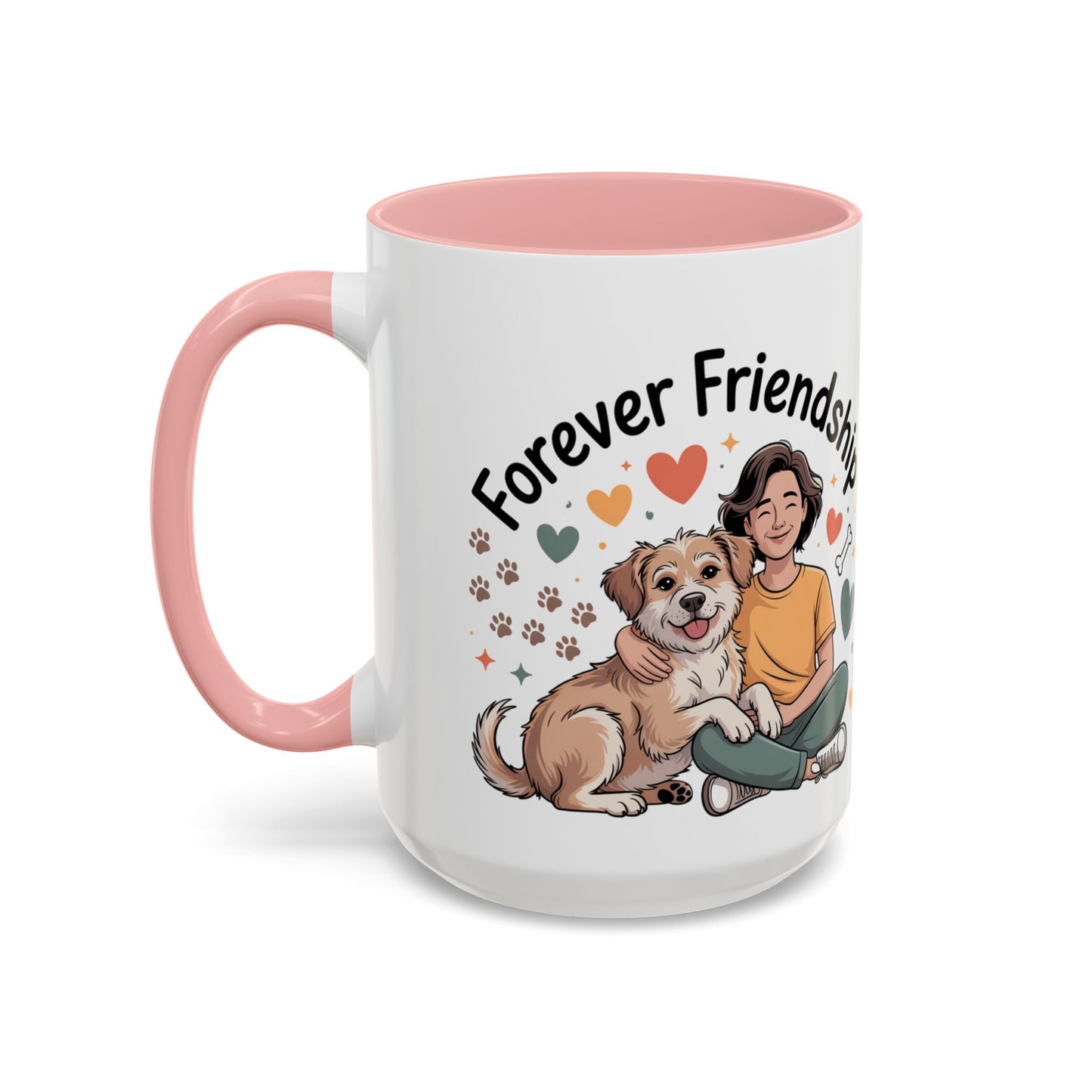 Pet Lovers Accent Coffee Mug — Cute Animal Lover Gift (11/15oz)