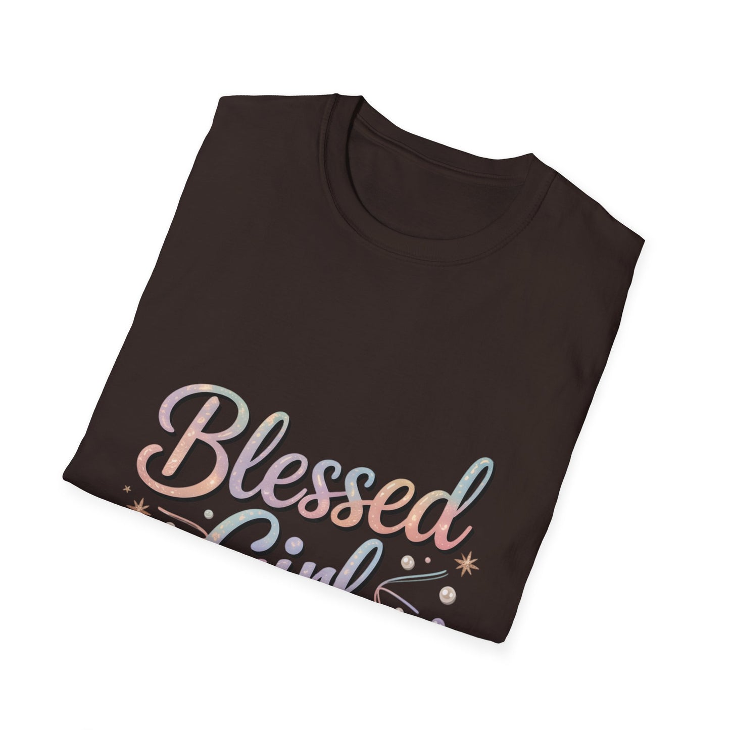 Blessed Girl T-Shirt — Pastel Inspirational Graphic Tee