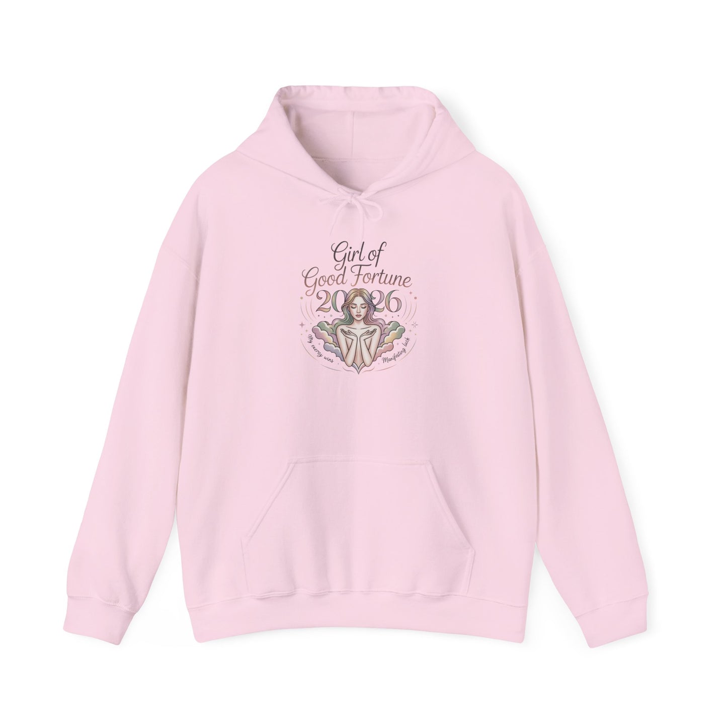 Blessed Girl Hoodie — Pastel Faith-Inspired Pullover for Women