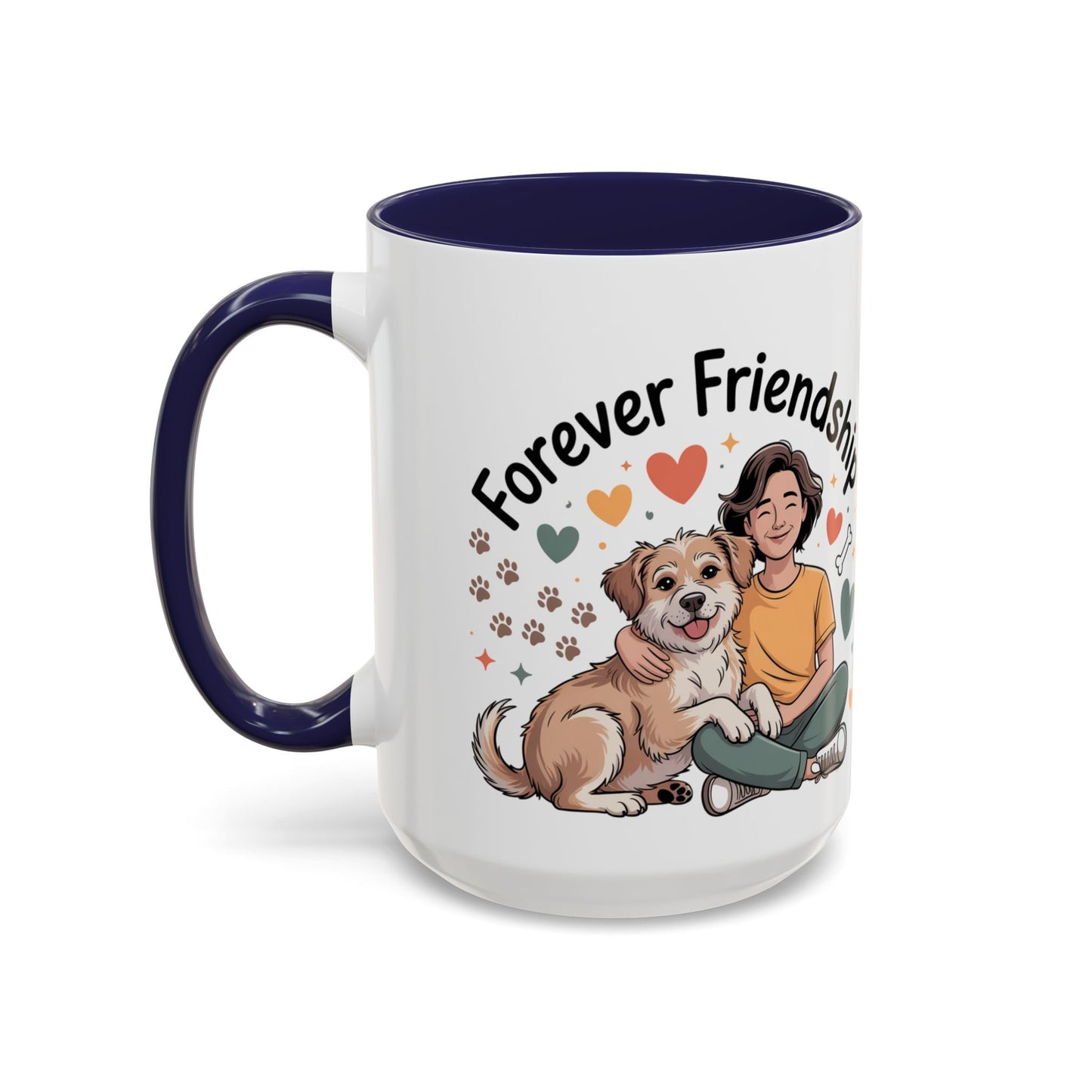 Pet Lovers Accent Coffee Mug — Cute Animal Lover Gift (11/15oz)