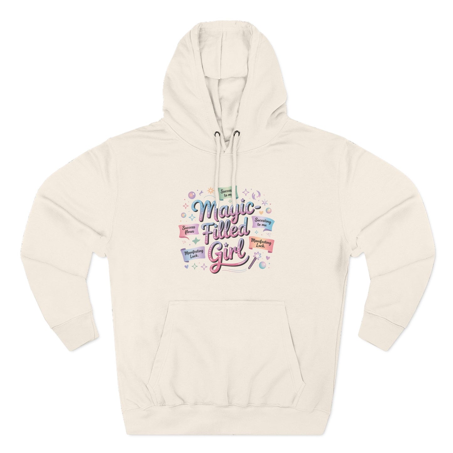 Magic-Filled Girl Hoodie — Cute Pastel Graphic Pullover