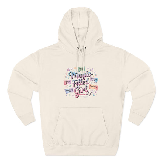 Magic-Filled Girl Hoodie — Cute Pastel Graphic Pullover
