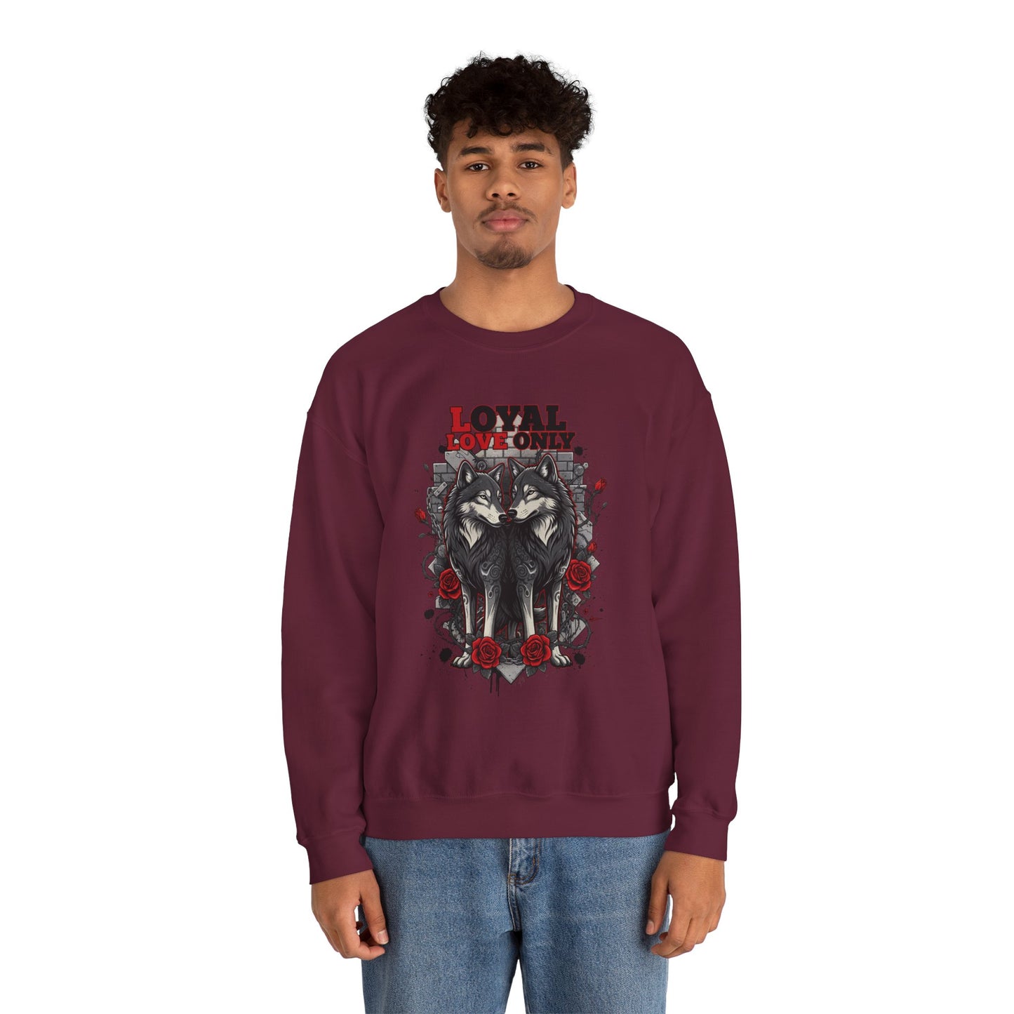 Loyal Love Only Wolves Crewneck Sweatshirt