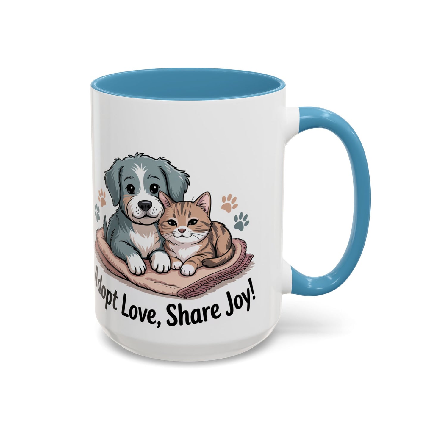 Pet Lovers Accent Coffee Mug — Cute Animal Lover Gift (11/15oz)