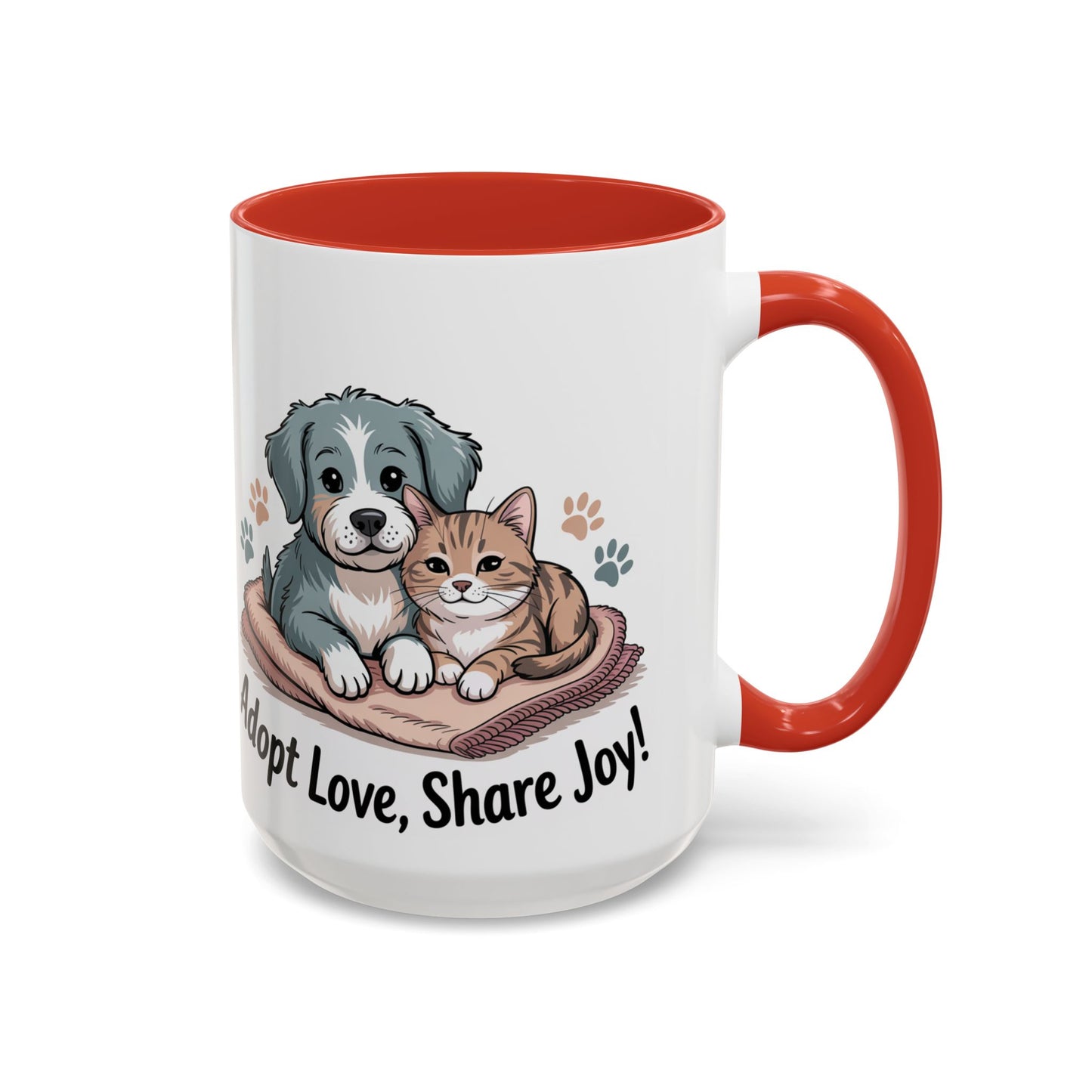 Pet Lovers Accent Coffee Mug — Cute Animal Lover Gift (11/15oz)