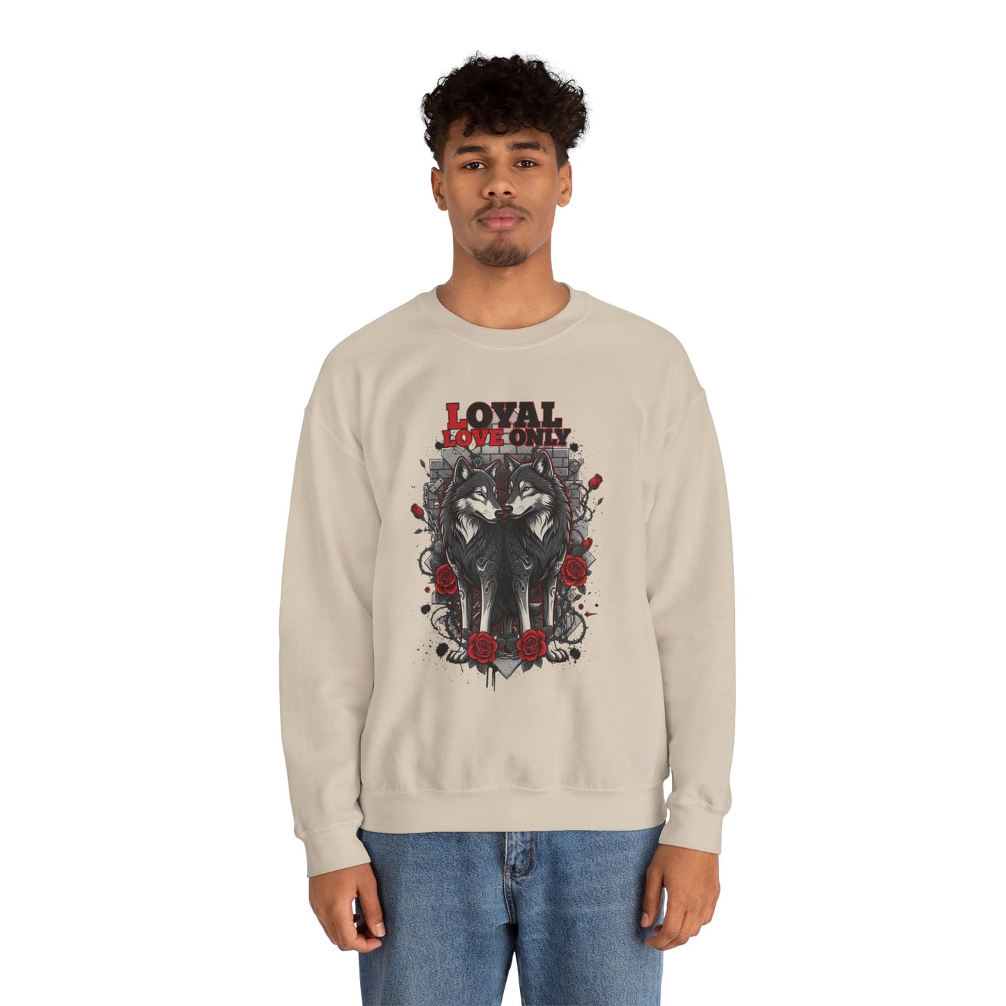 Loyal Love Only Wolves Crewneck Sweatshirt