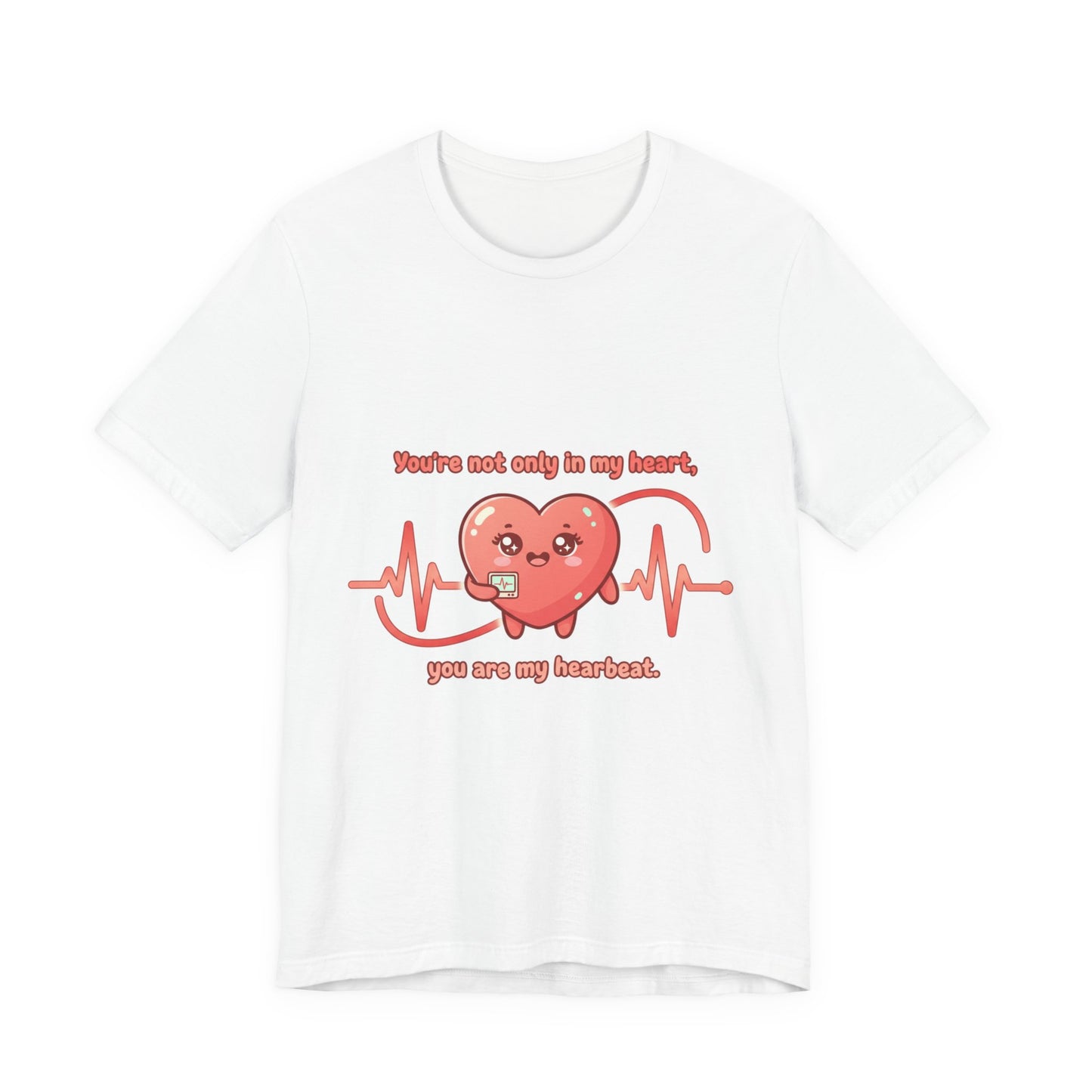 Heartbeat Heart Tee |  Valentine lover, rope heart motif