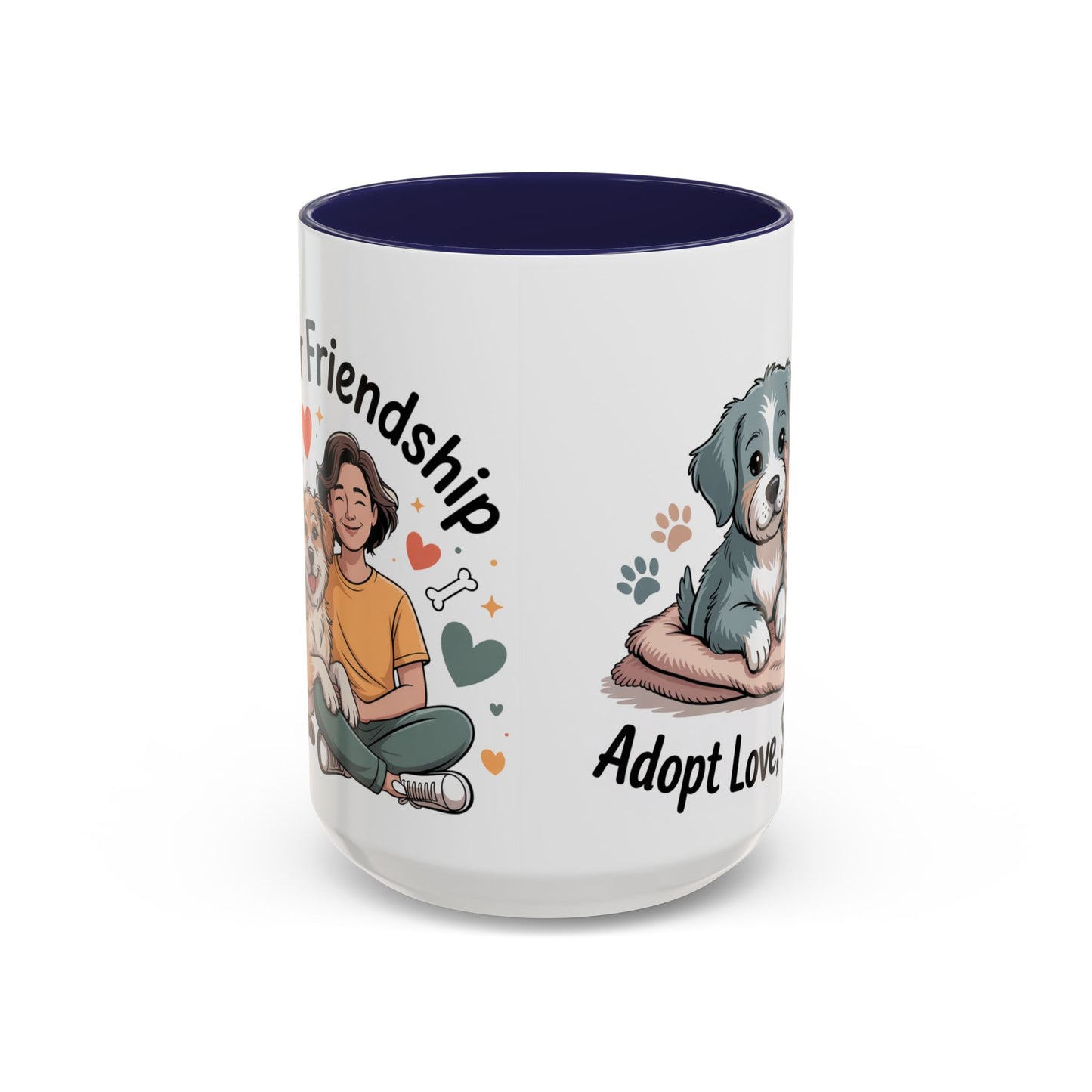 Pet Lovers Accent Coffee Mug — Cute Animal Lover Gift (11/15oz)