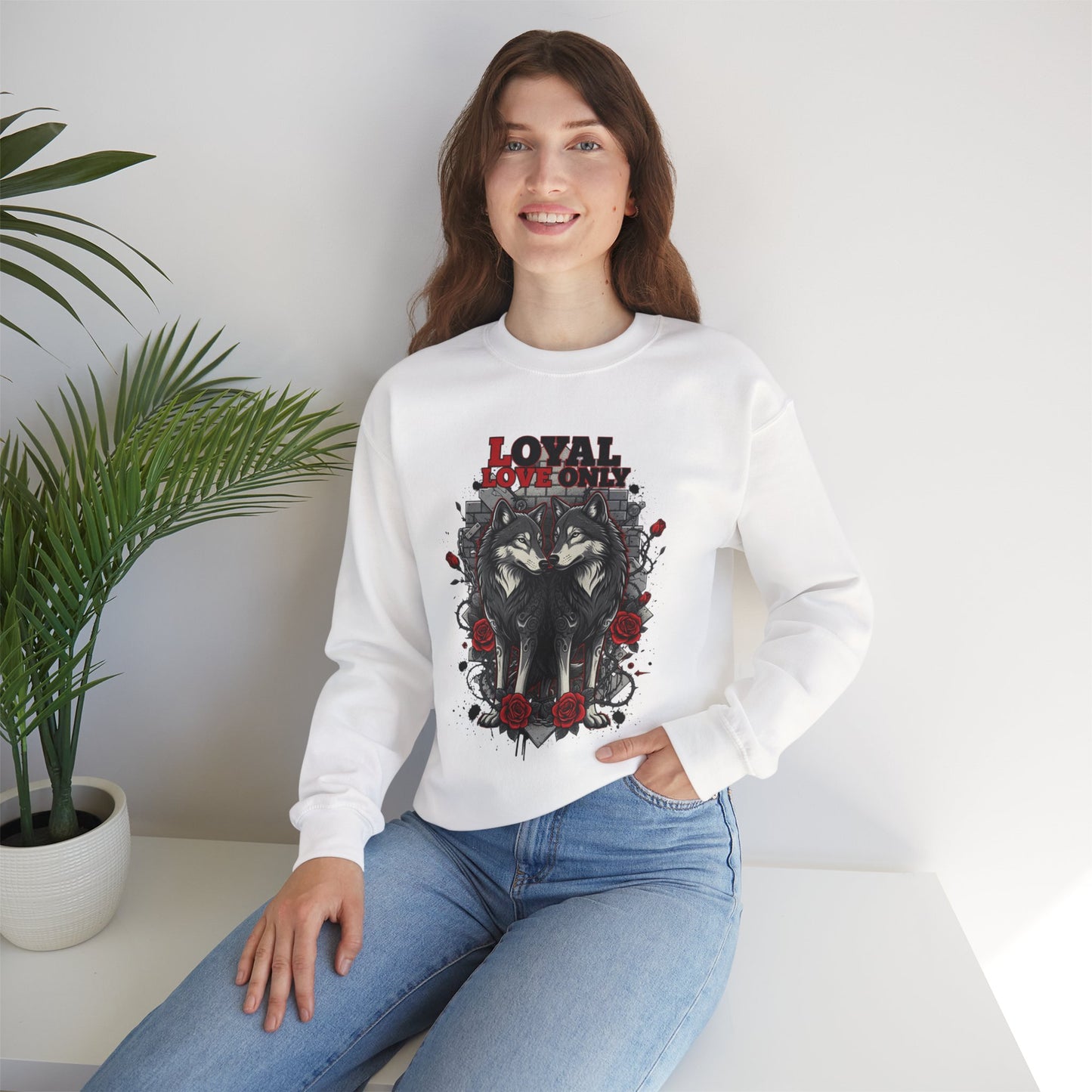 Loyal Love Only Wolves Crewneck Sweatshirt