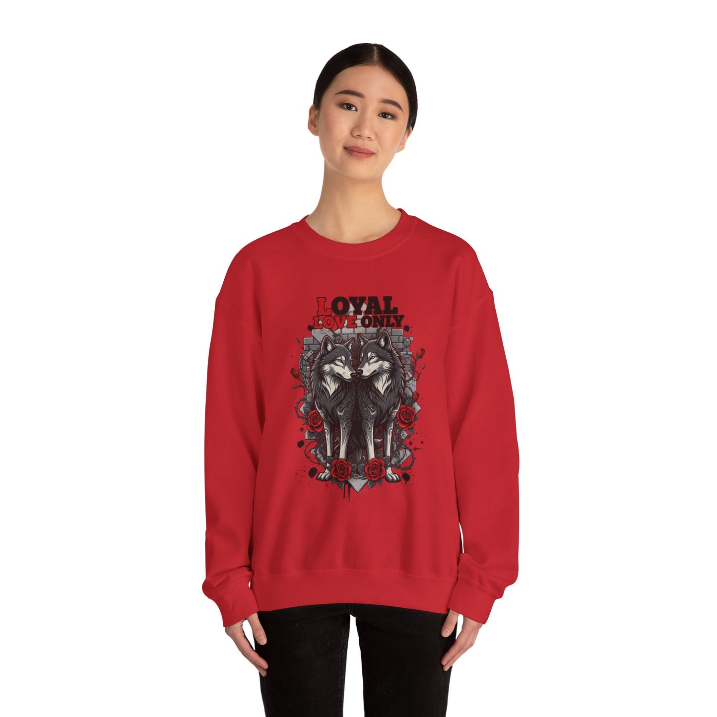 Loyal Love Only Wolves Crewneck Sweatshirt