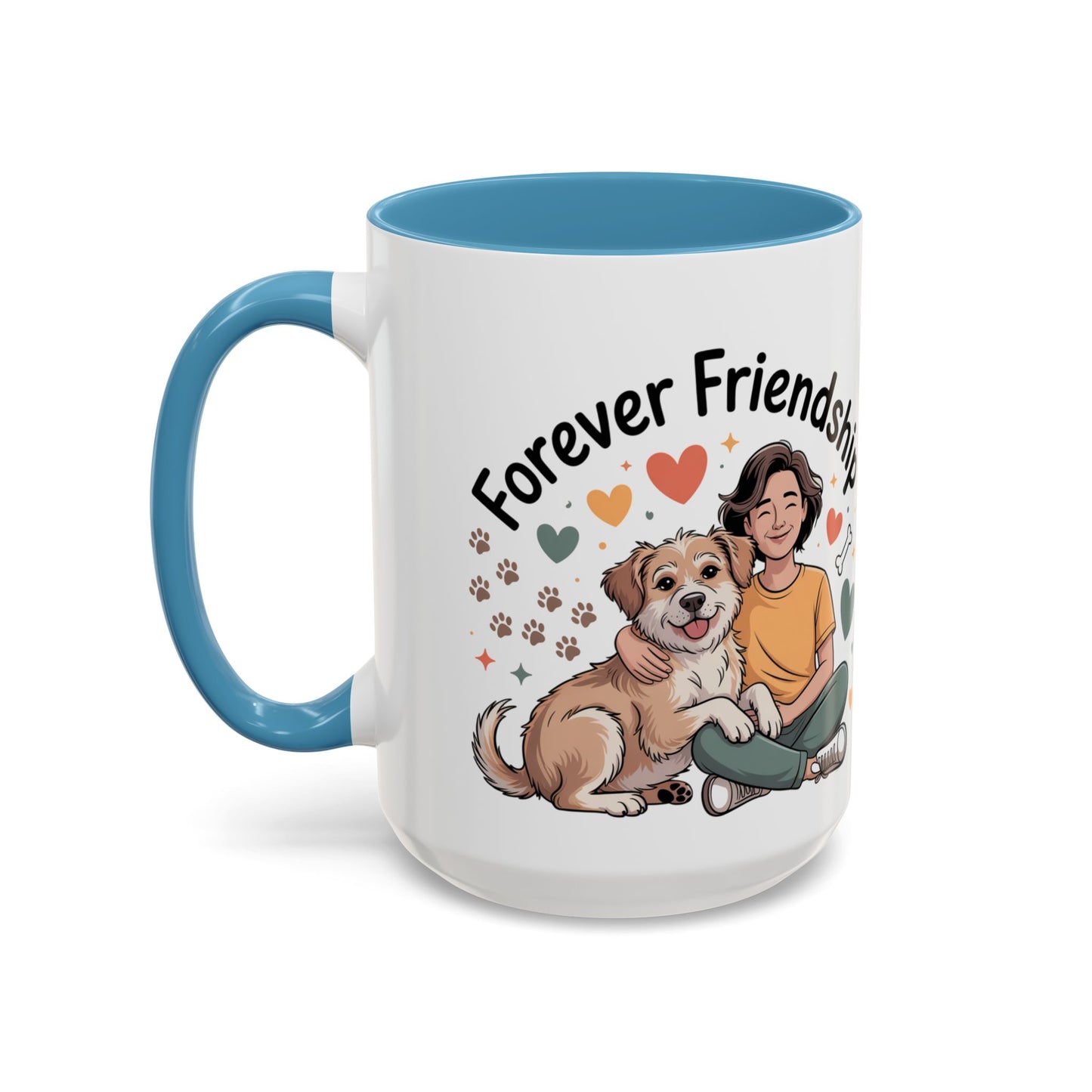 Pet Lovers Accent Coffee Mug — Cute Animal Lover Gift (11/15oz)