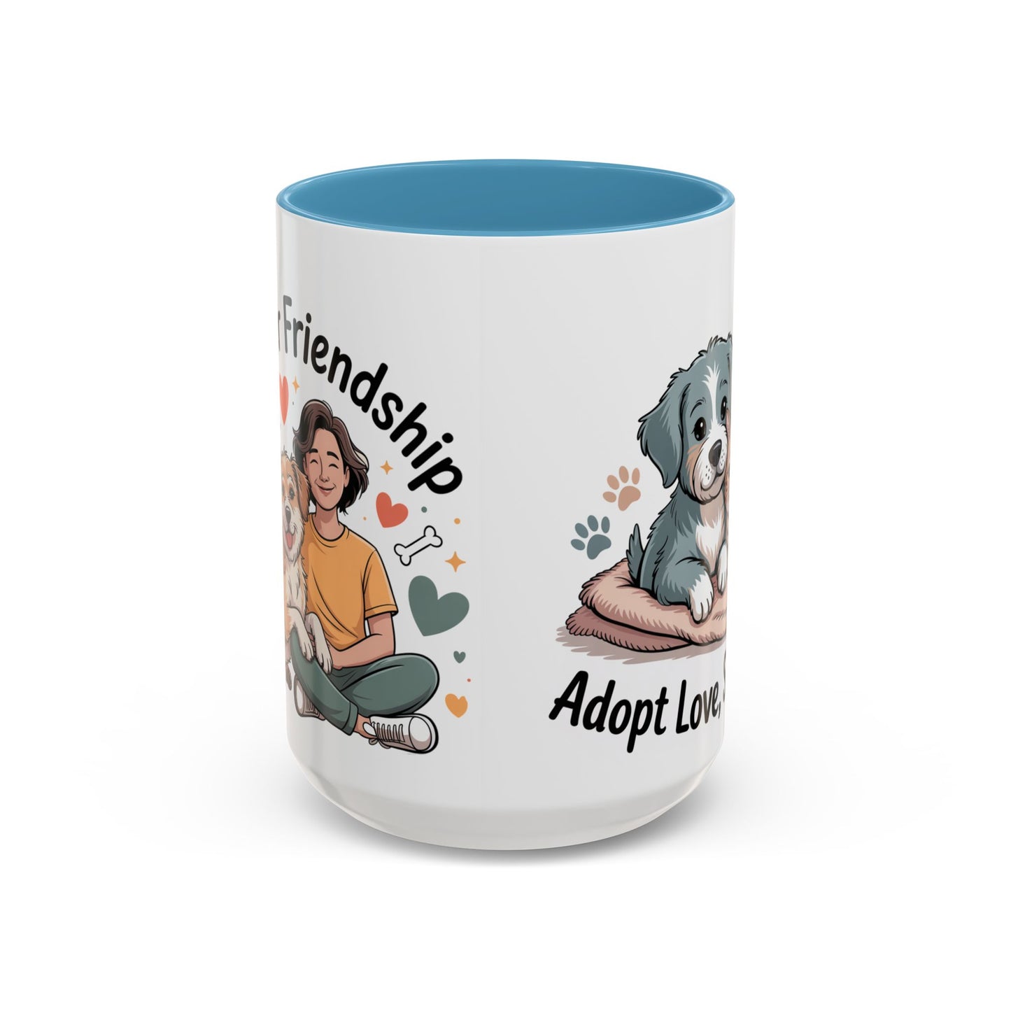 Pet Lovers Accent Coffee Mug — Cute Animal Lover Gift (11/15oz)