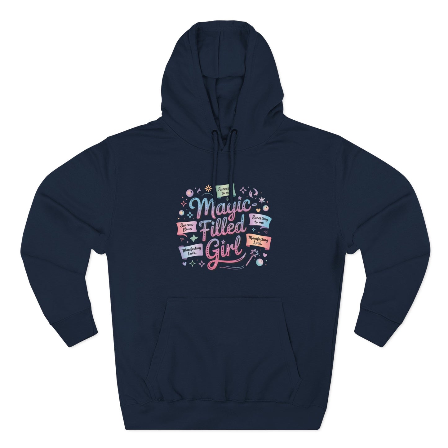 Magic-Filled Girl Hoodie — Cute Pastel Graphic Pullover