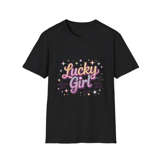 Lucky Girl T-Shirt — Retro Pastel St. Patrick’s Day Tee