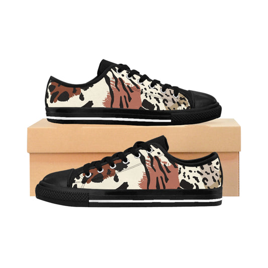 Savage Animal Men's Sneakers — Fierce Wildlife Graphic Sneakers