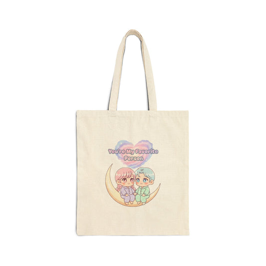 Valentine "Lovely One" Canvas Tote Bag — Favorite Person Gift