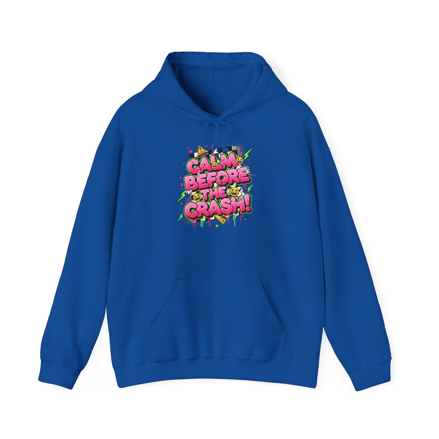 Crash Out Meltdown Hoodie | neon graffiti, warning skate streetwear