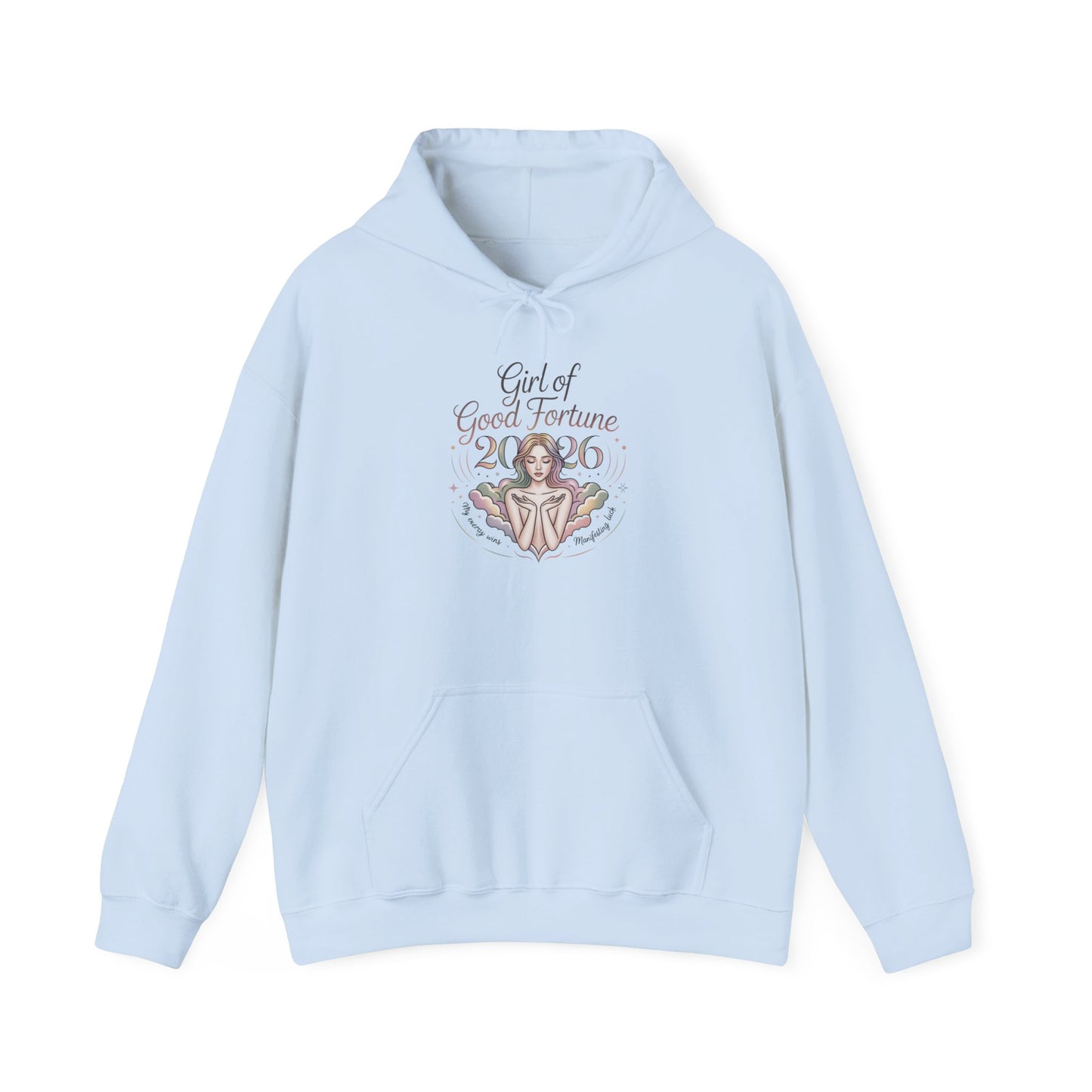 Blessed Girl Hoodie — Pastel Faith-Inspired Pullover for Women