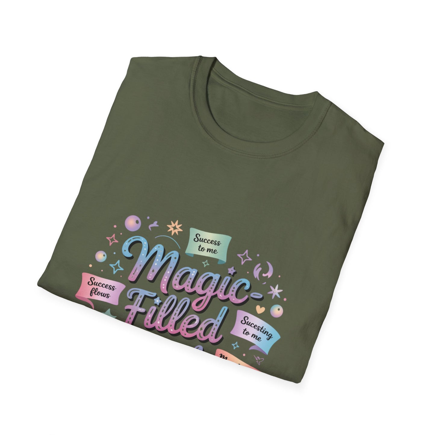 Magic-Filled Girl T-Shirt — Pastel Whimsical Cute Graphic Tee