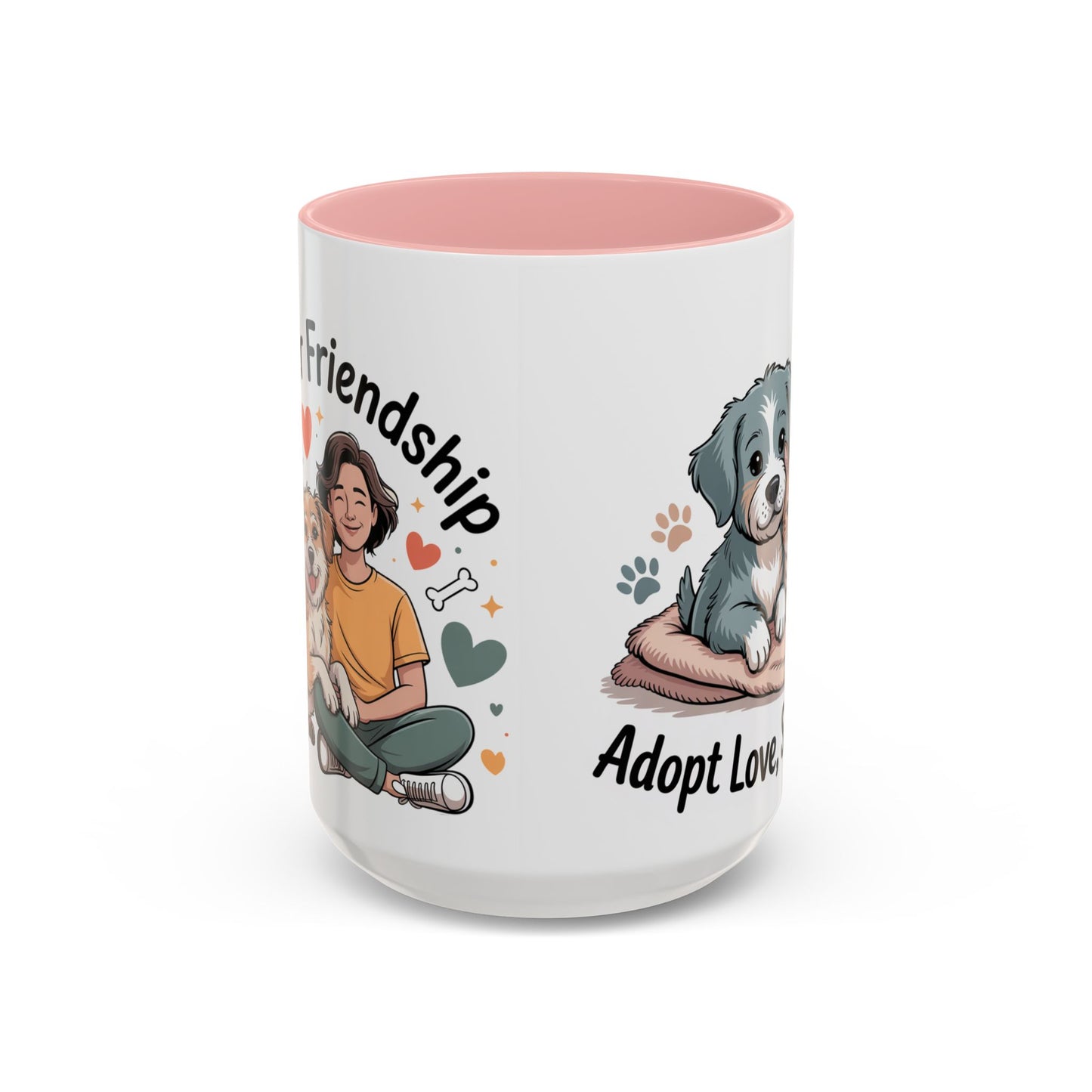 Pet Lovers Accent Coffee Mug — Cute Animal Lover Gift (11/15oz)