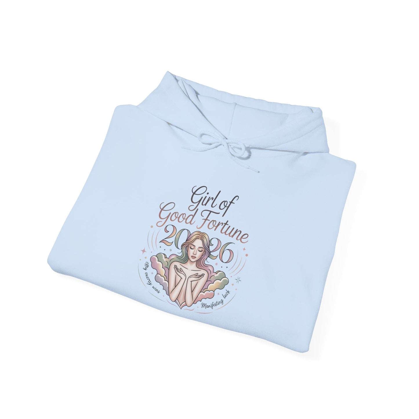 Blessed Girl Hoodie — Pastel Faith-Inspired Pullover for Women
