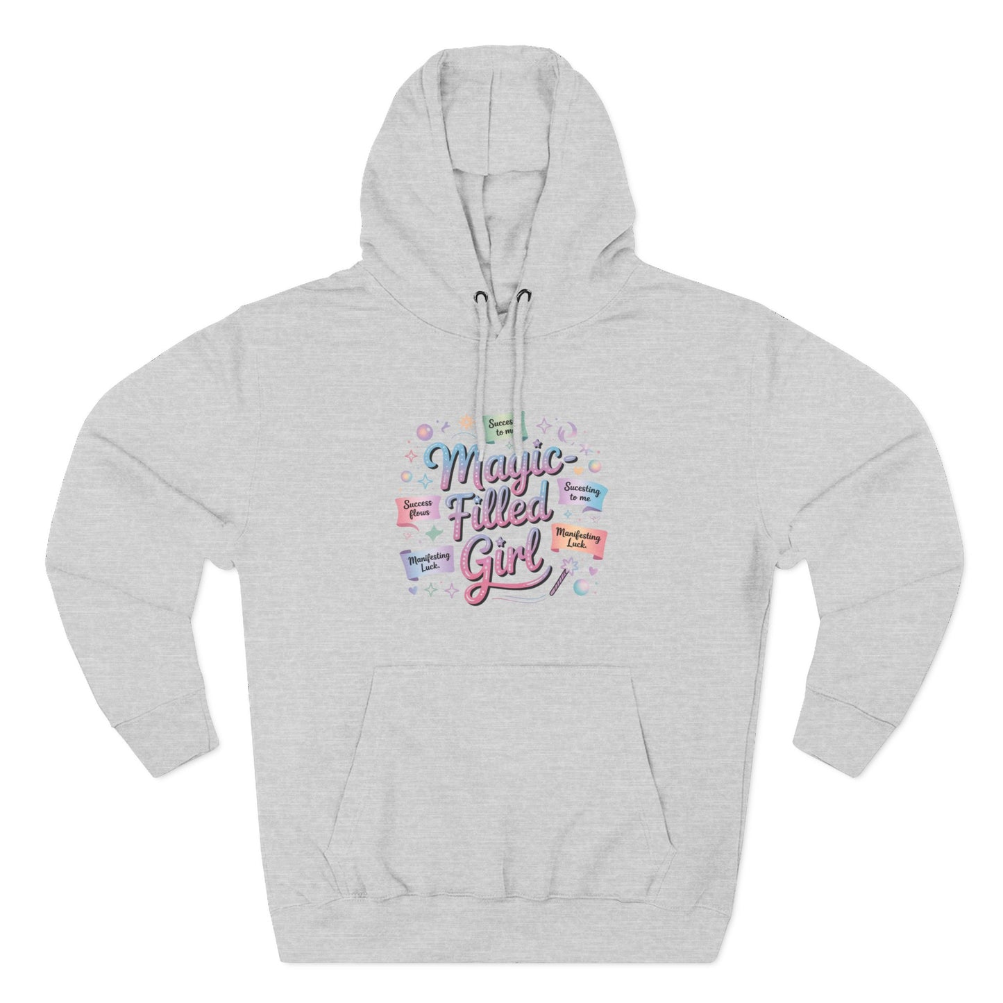 Magic-Filled Girl Hoodie — Cute Pastel Graphic Pullover