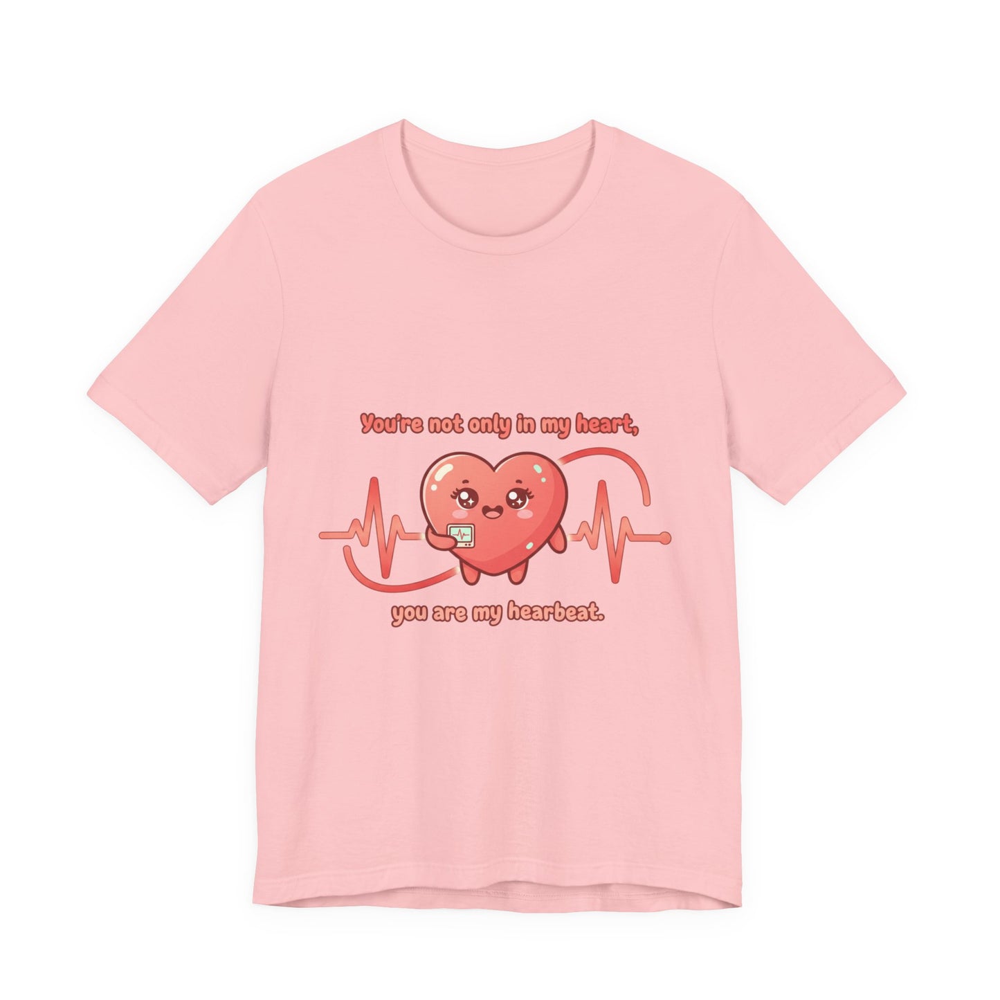 Heartbeat Heart Tee |  Valentine lover, rope heart motif