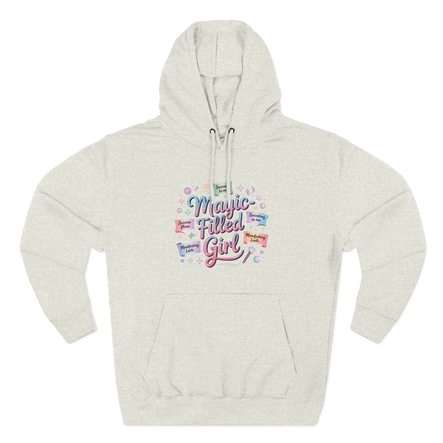 Magic-Filled Girl Hoodie — Cute Pastel Graphic Pullover