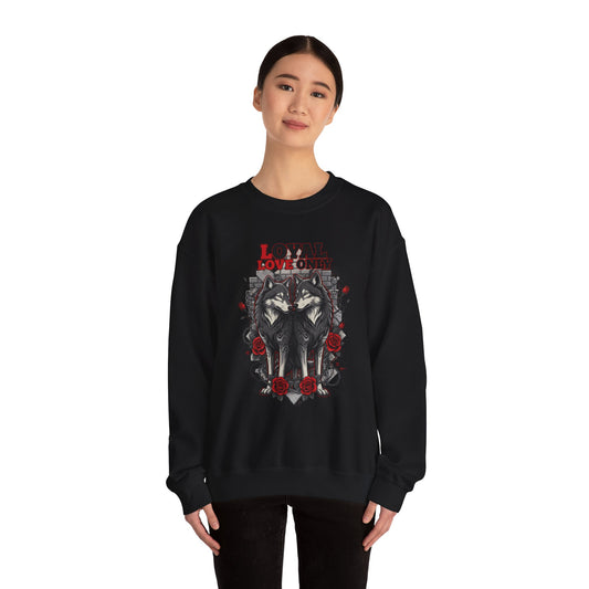 Loyal Love Only Wolves Crewneck Sweatshirt