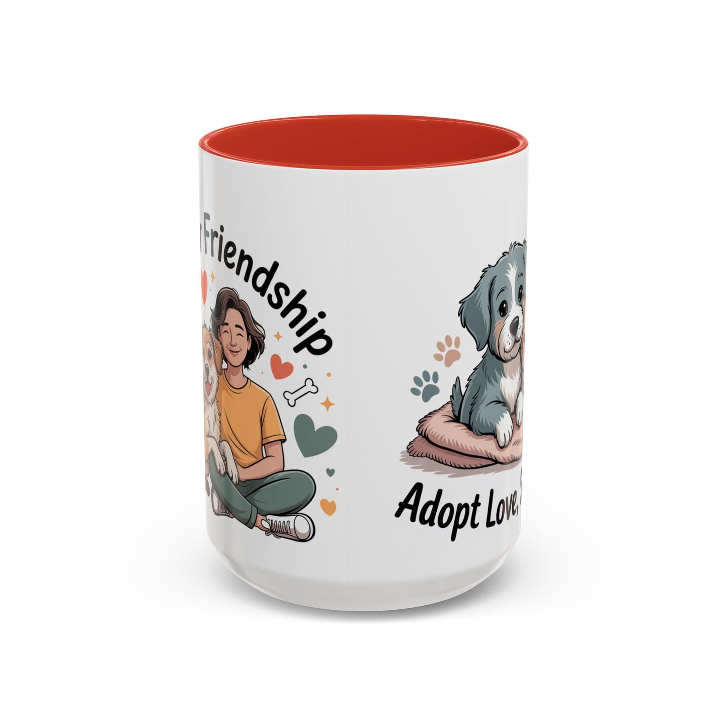 Pet Lovers Accent Coffee Mug — Cute Animal Lover Gift (11/15oz)