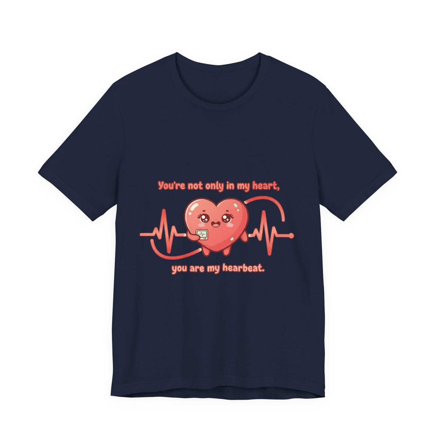 Heartbeat Heart Tee |  Valentine lover, rope heart motif