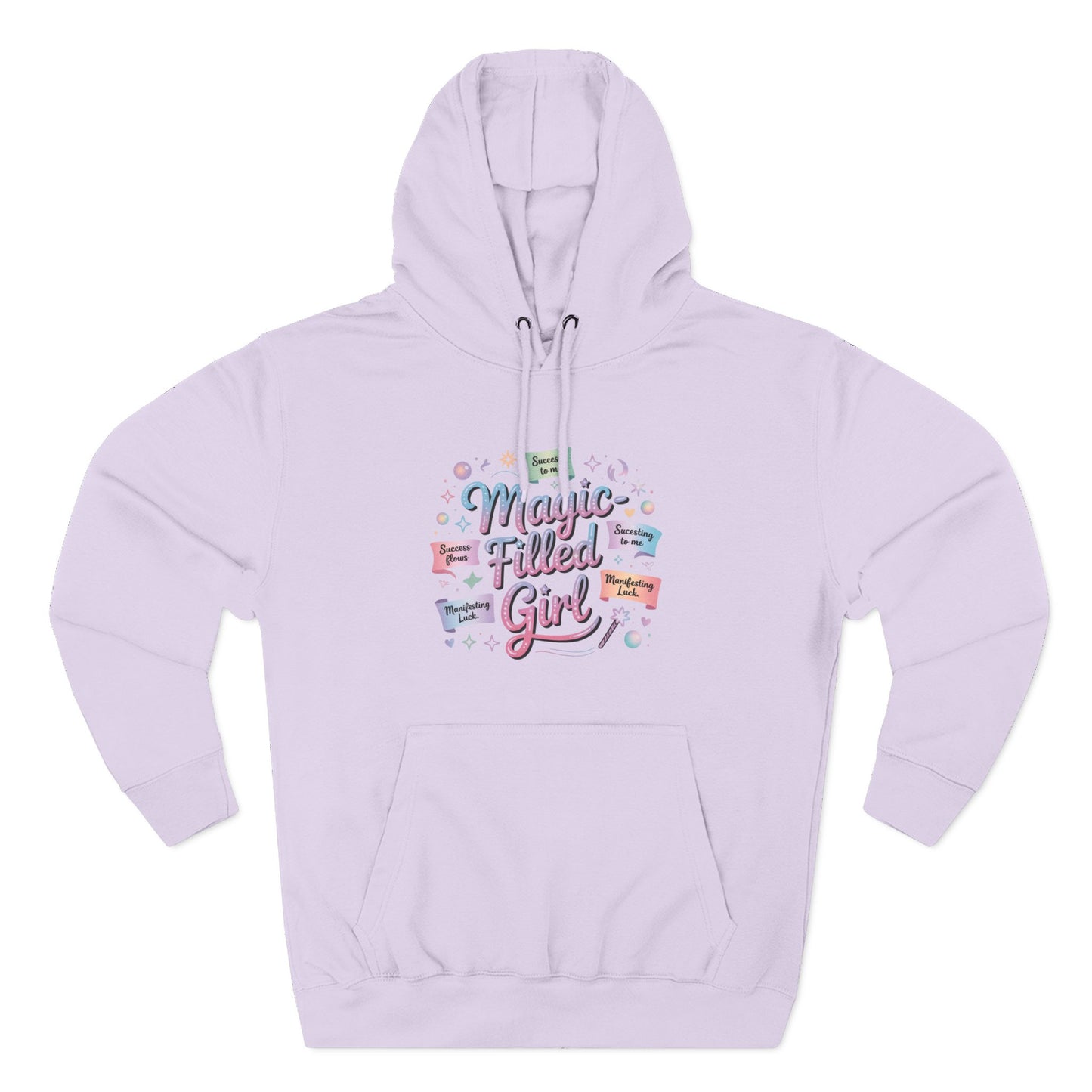 Magic-Filled Girl Hoodie — Cute Pastel Graphic Pullover
