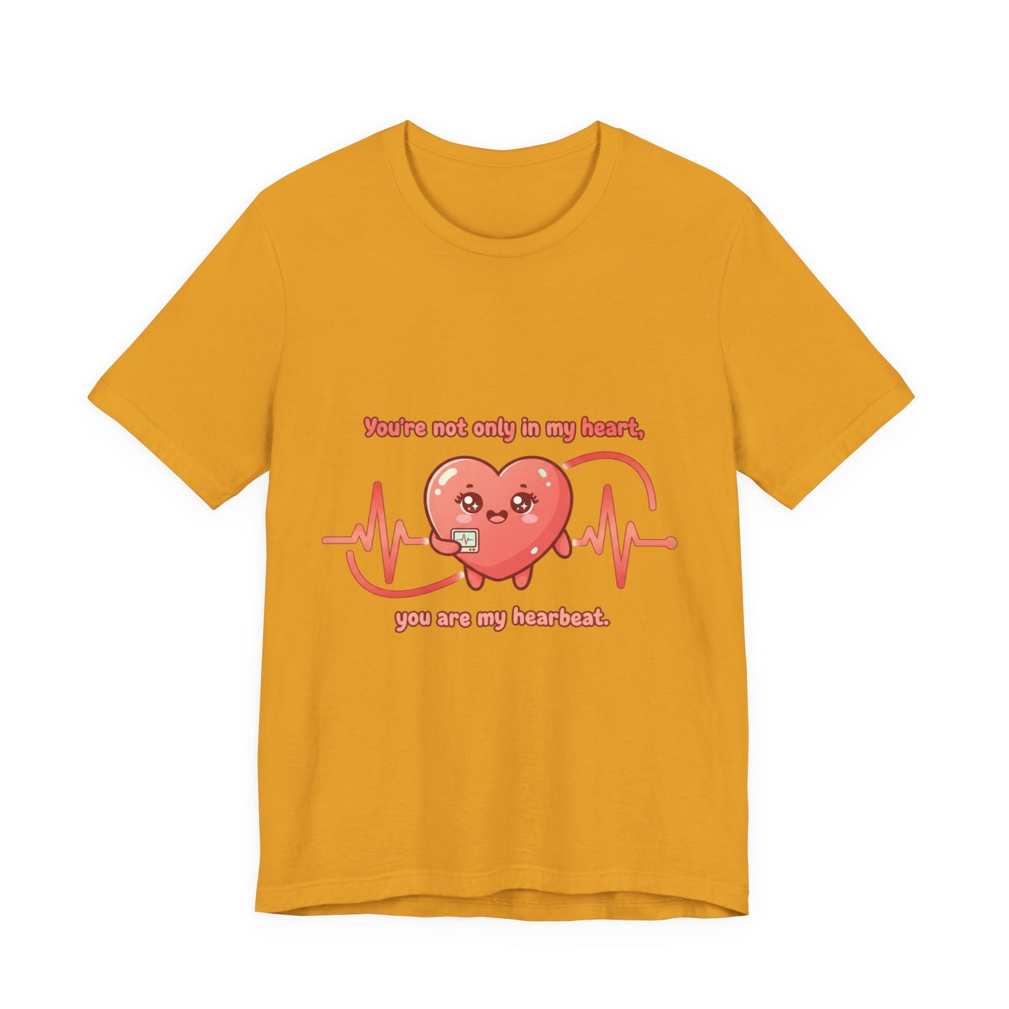 Heartbeat Heart Tee |  Valentine lover, rope heart motif