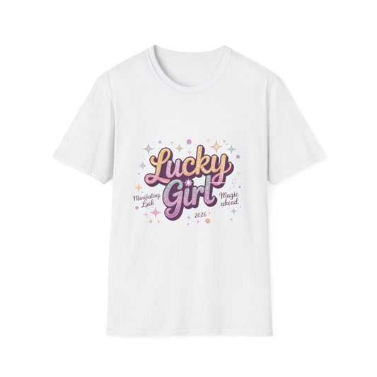 Lucky Girl T-Shirt — Retro Pastel St. Patrick’s Day Tee